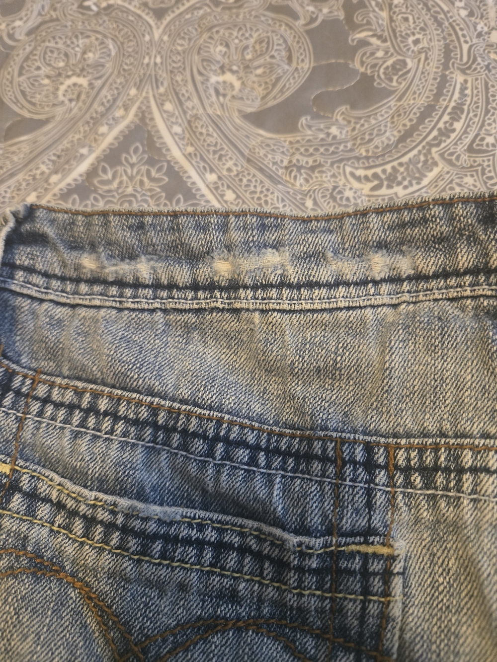 Paris Blues Light Blue Distressed Denim Jean Shorts Size 5 - Picture 7 of 8
